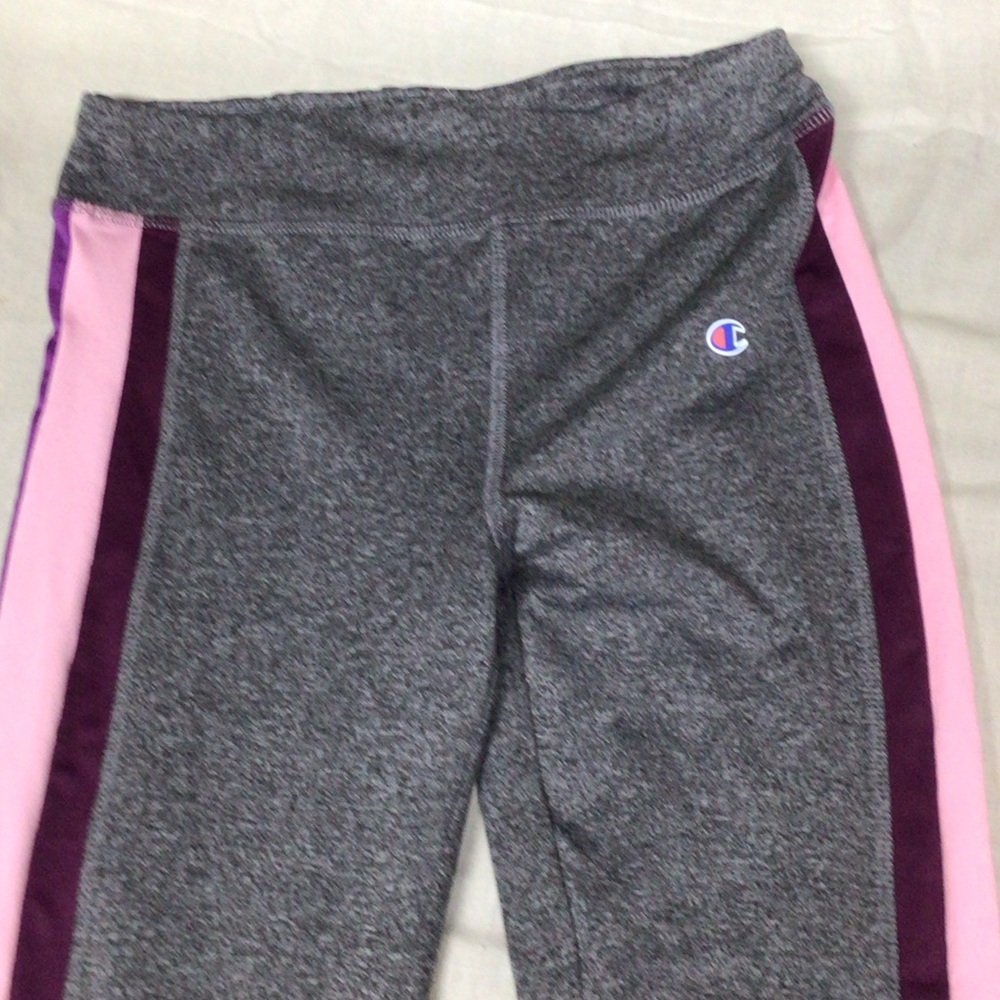 Champion Kids Gray and Pink Leggings